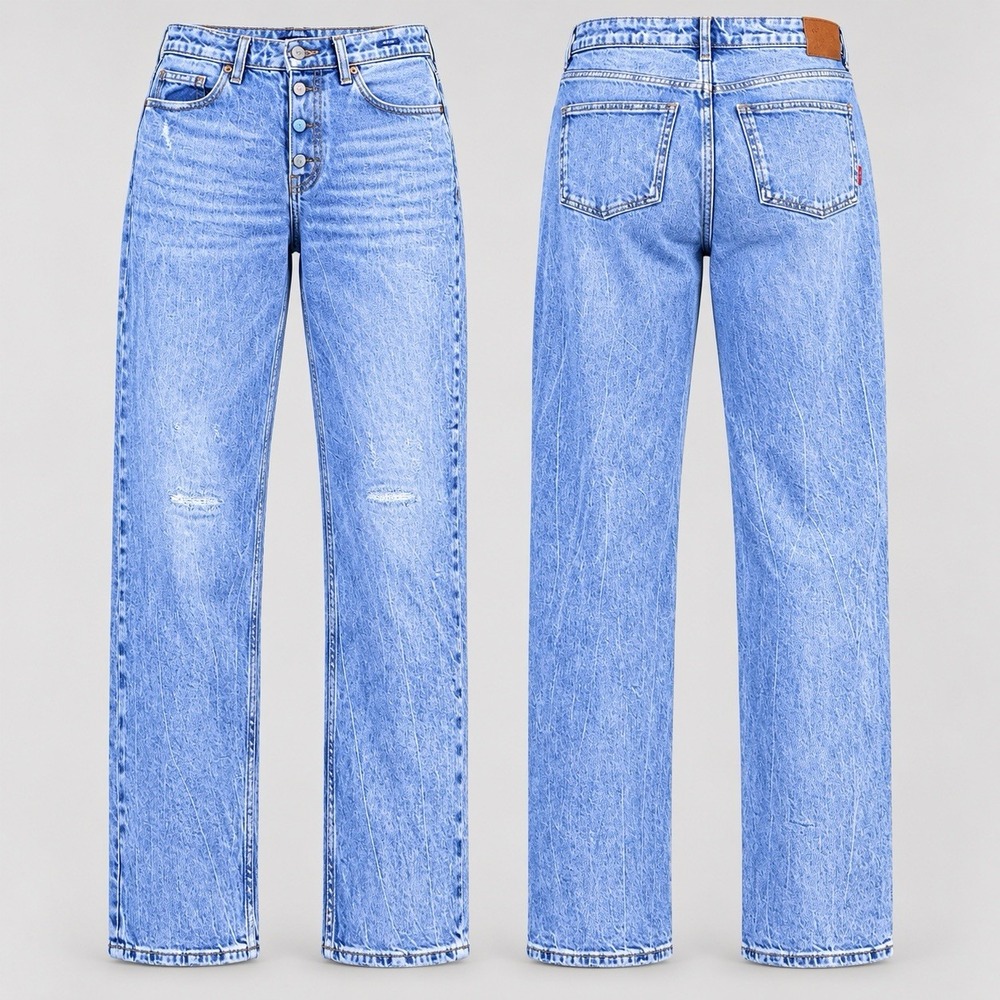 Scotch & Soda jeans womens 30x32 The Sky button fly Straight relaxed barrel